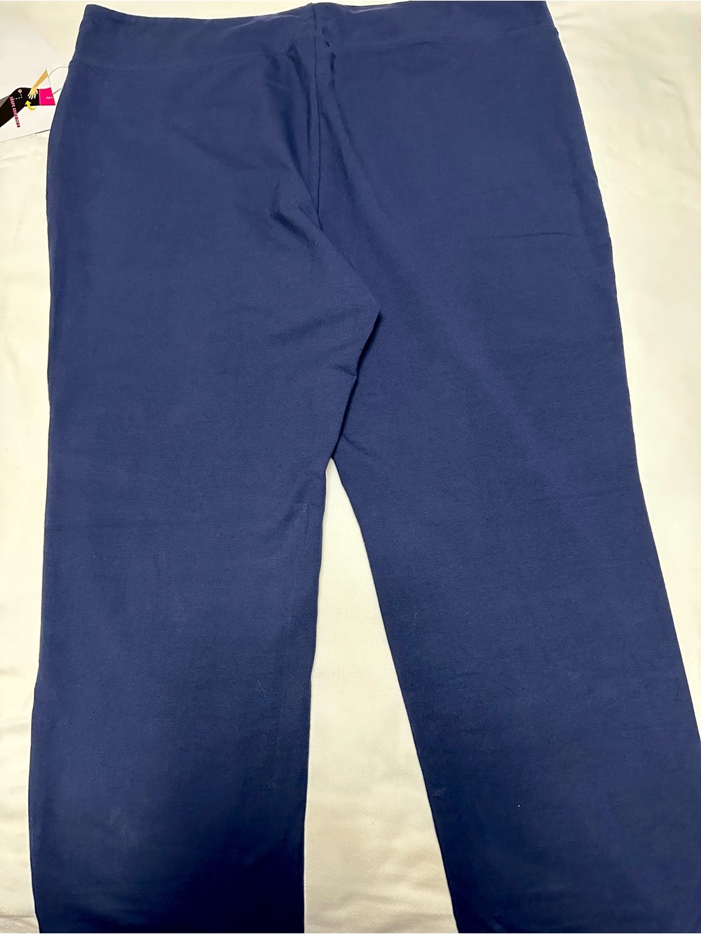 Women With Control Tummy Control Navy Blue Straight-Leg Pants - Picture 2 of 6